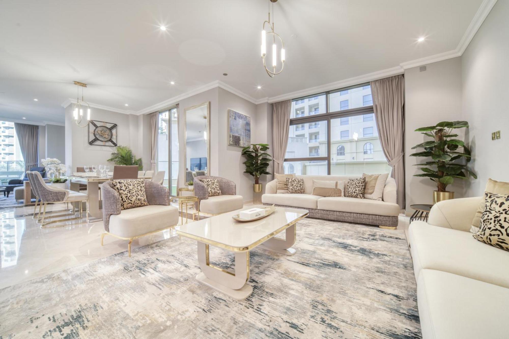 Luxurious 4 Bedroom Duplex With Terrace & Sea View Dubai Dış mekan fotoğraf
