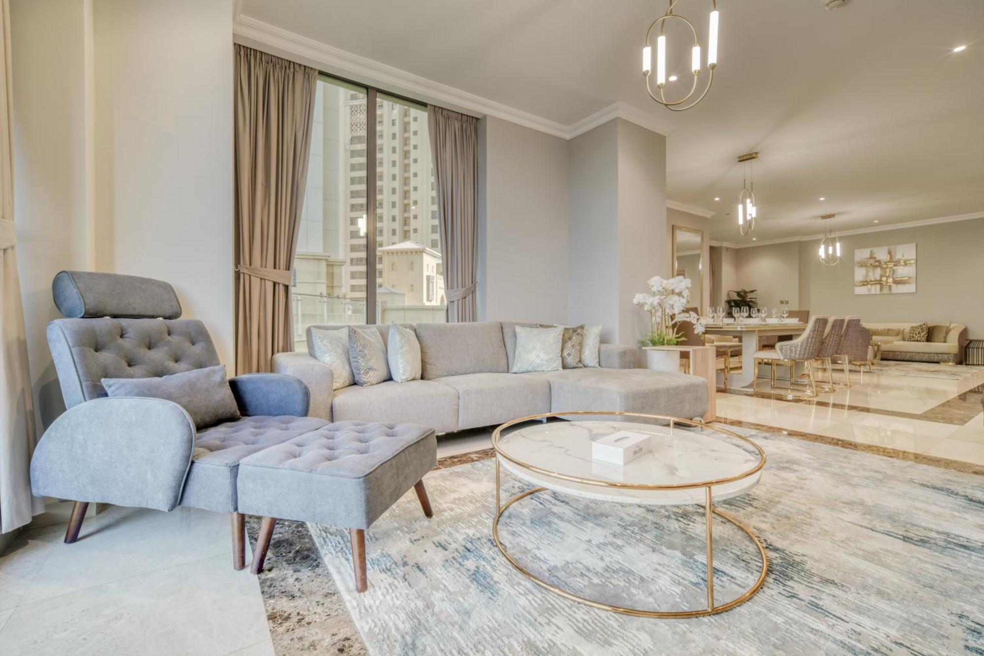 Luxurious 4 Bedroom Duplex With Terrace & Sea View Dubai Dış mekan fotoğraf
